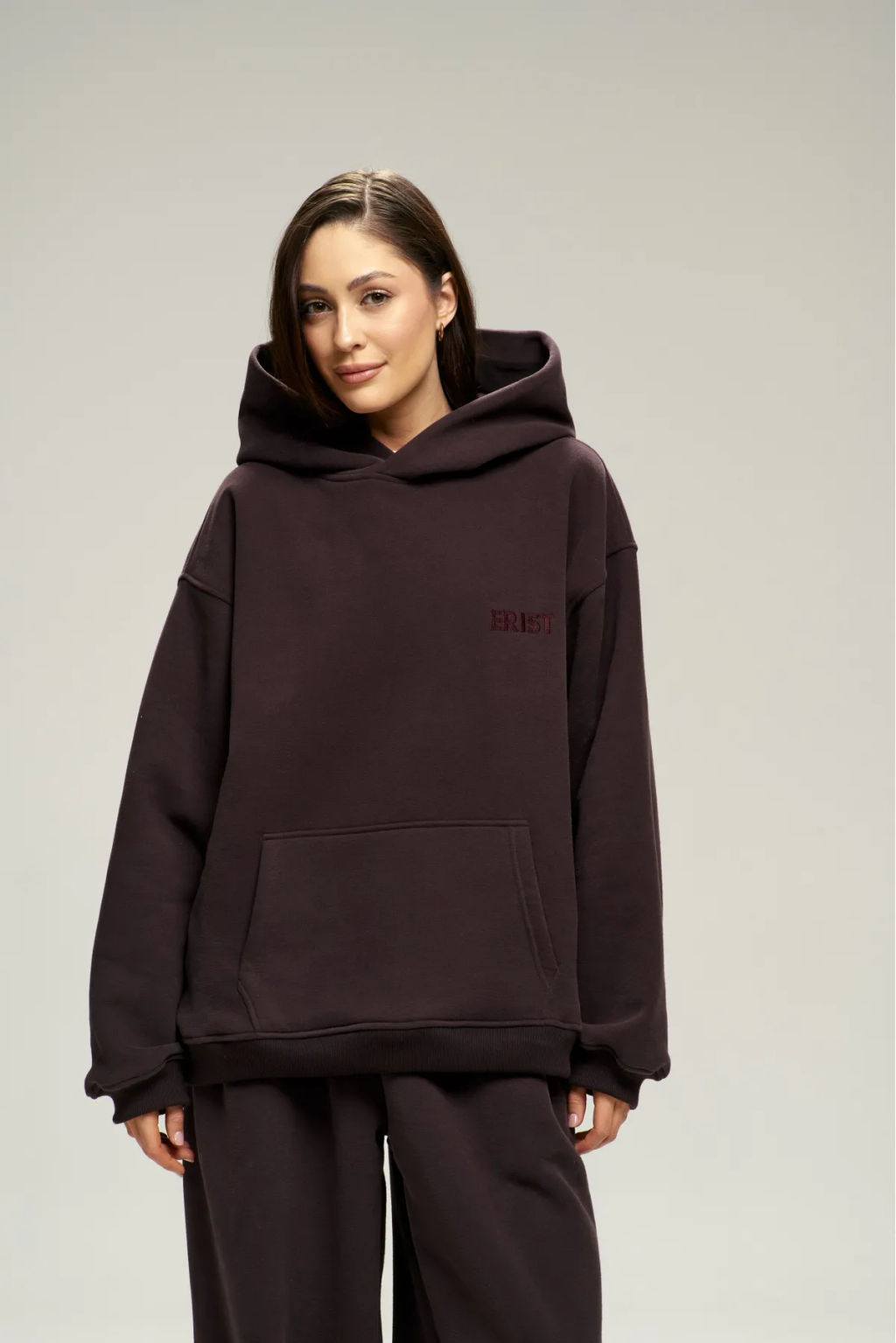 Худи с начесом Brown - Erist store фото 6