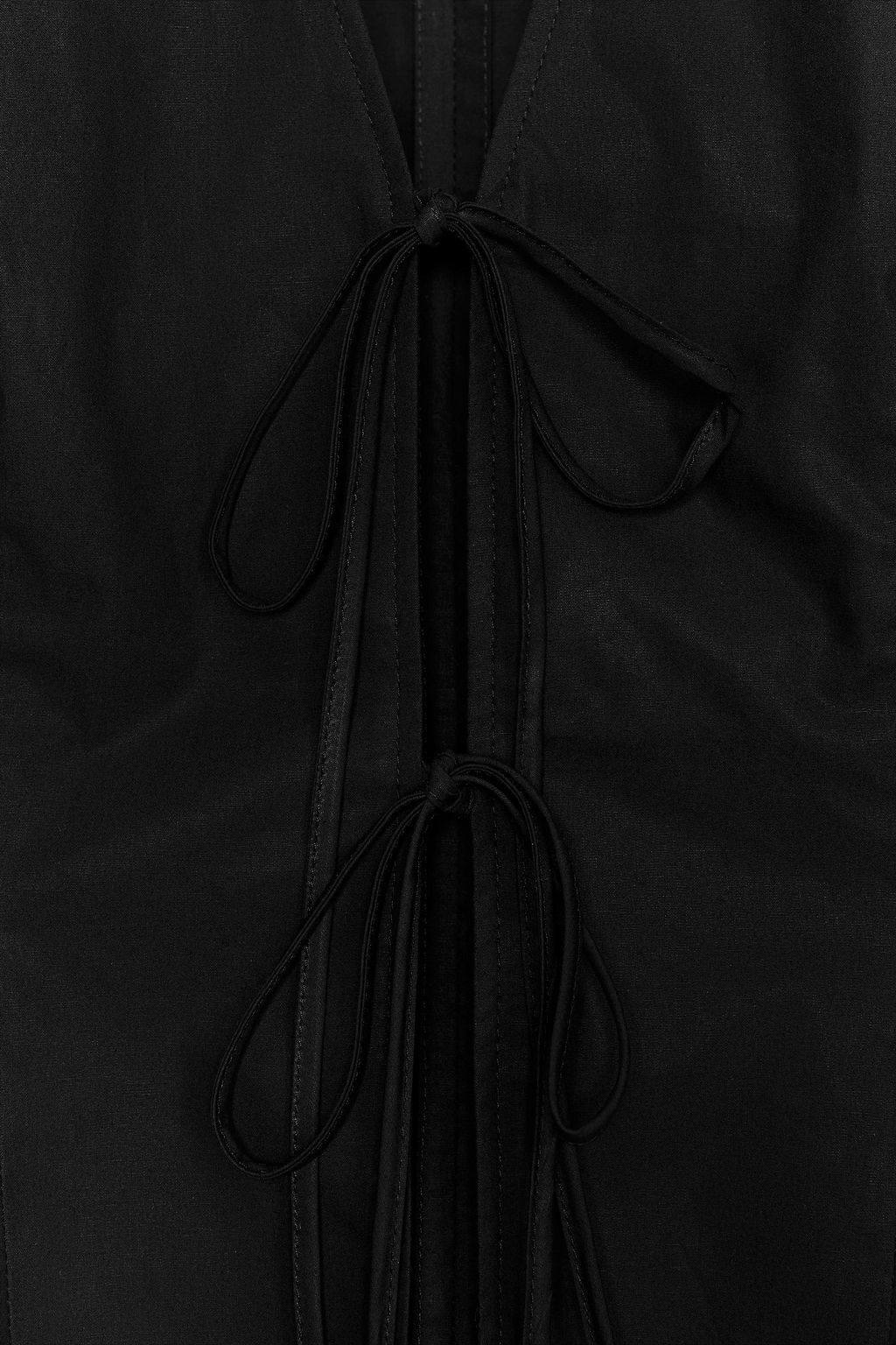 POPLIN SHIRT WITH TIED DETAILS ZW COLLECTION - Zara фото 7