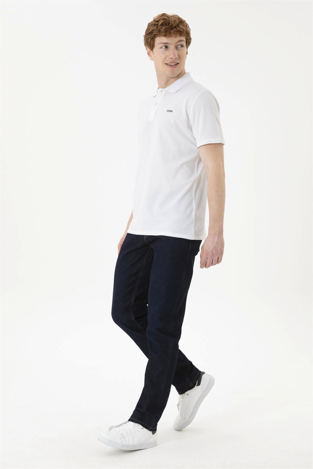 Мужская белая базовая футболка - U.s. polo assn фото 4