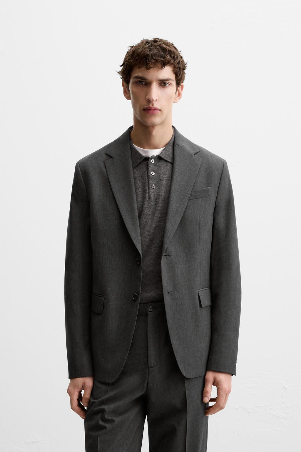 CHECKED SUIT BLAZER - Zara фото 2