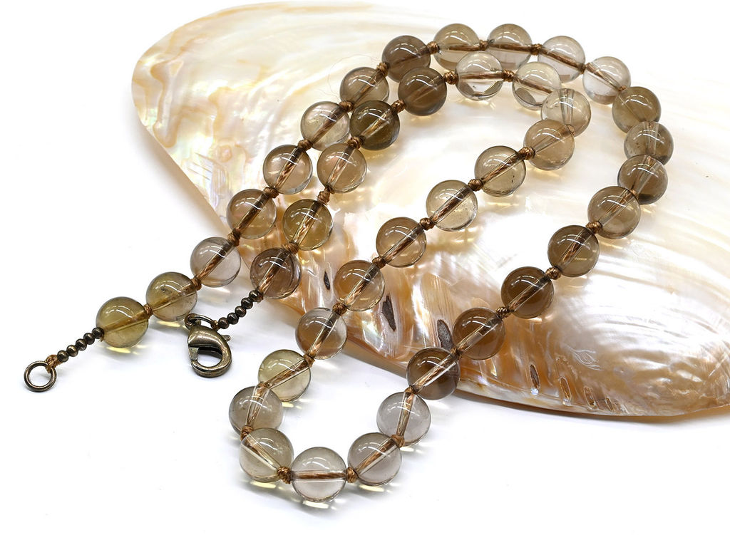 Бусы из топаза шарик 9мм, 50см