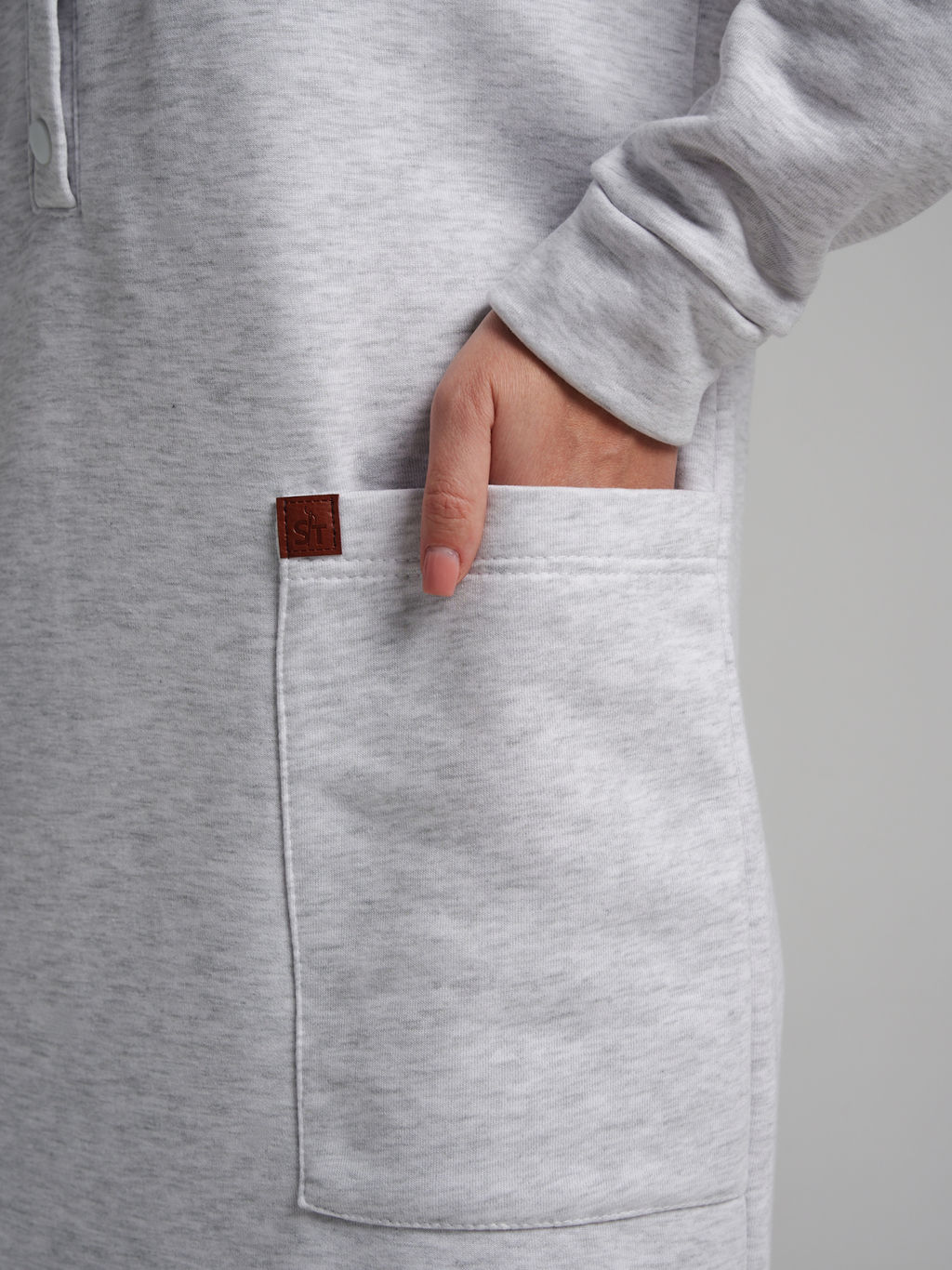 978 Платье "Меланж/серый"