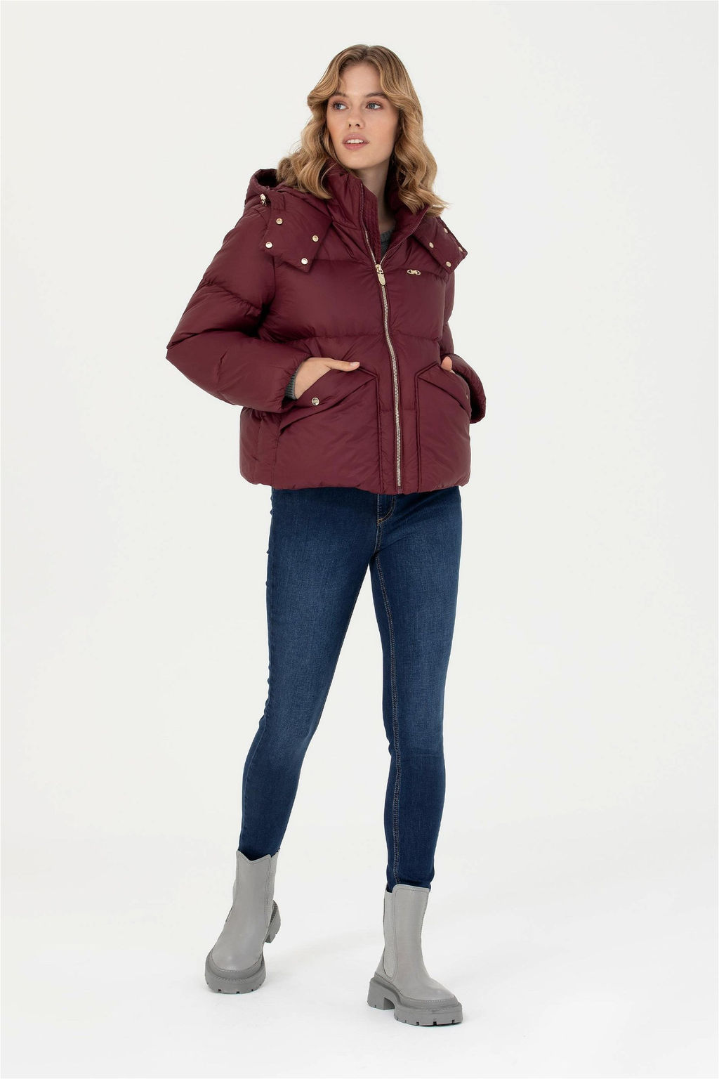 Женское бордовое пальто Неожиданная скидка в корзине - U.s. polo assn фото 4