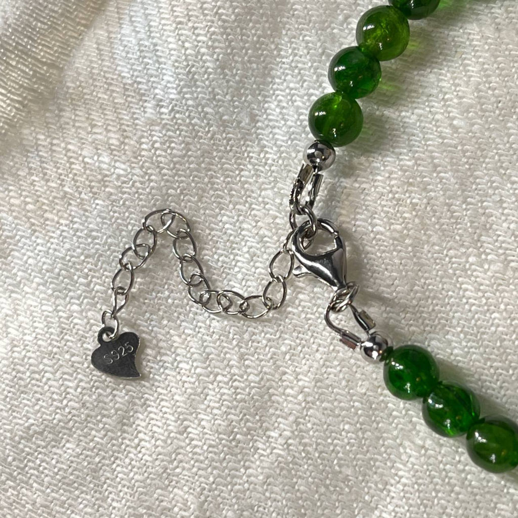 Браслет из Хромдиопсида 17,5 см +