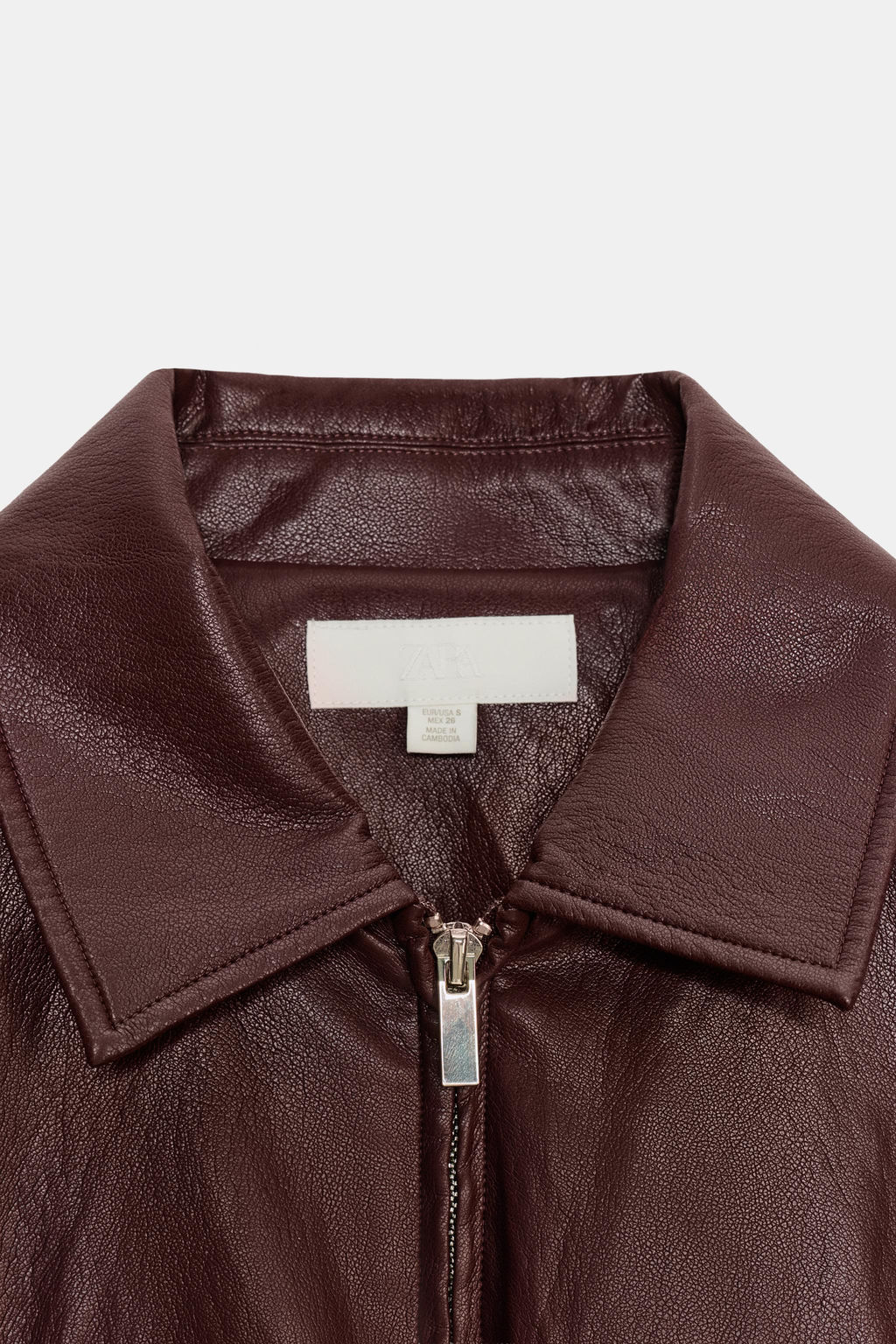 FAUX LEATHER BLAZER - Zara фото 8