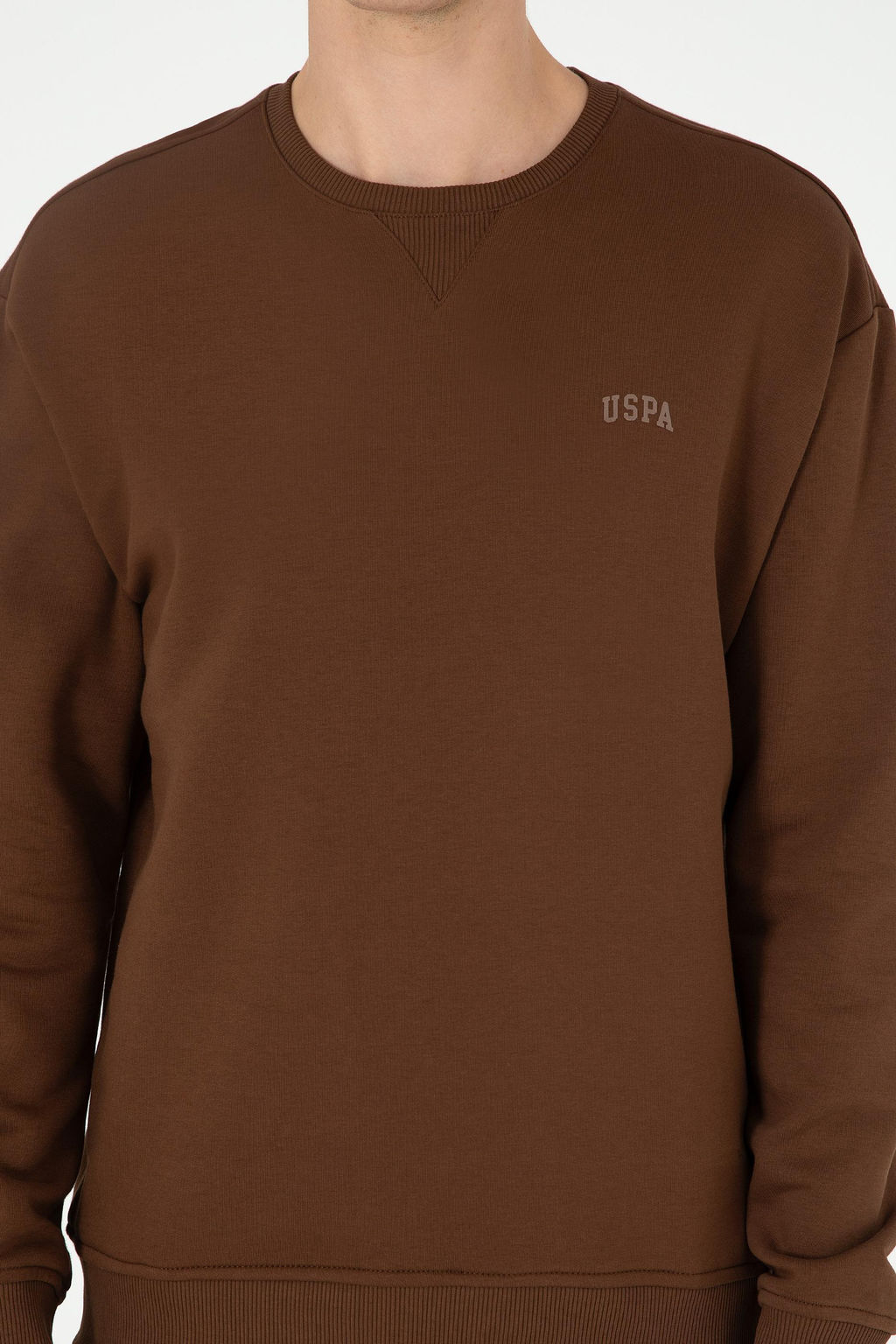 Мужской коричневый базовый свитшот Неожиданная скидка в корзине - U.s. polo assn фото 6