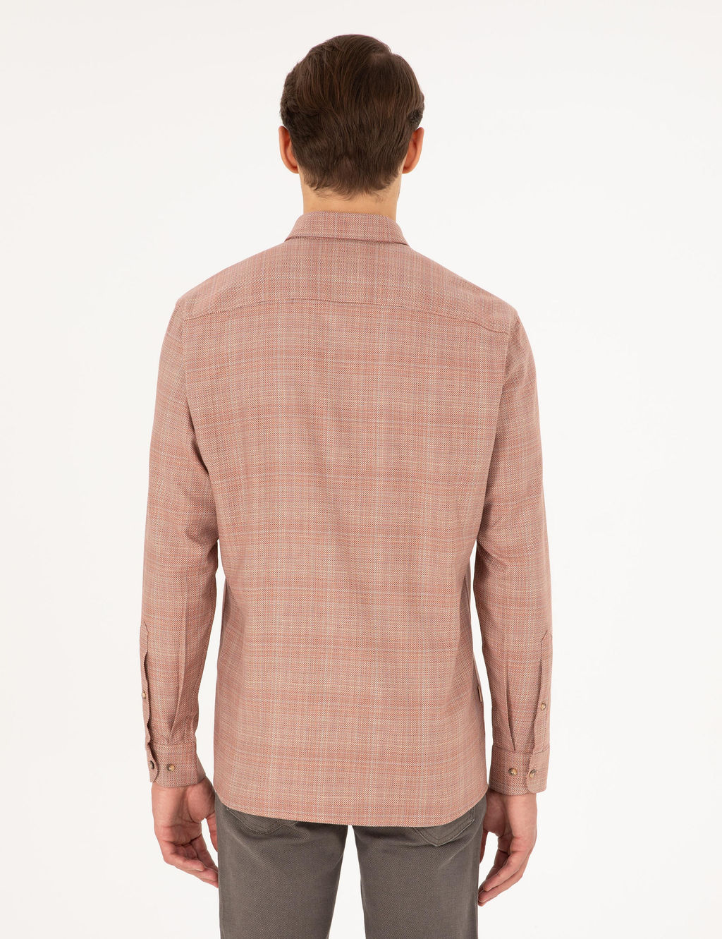 Turuncu Regular Fit Uzun Kollu G_mlek - Pierre cardin фото 5