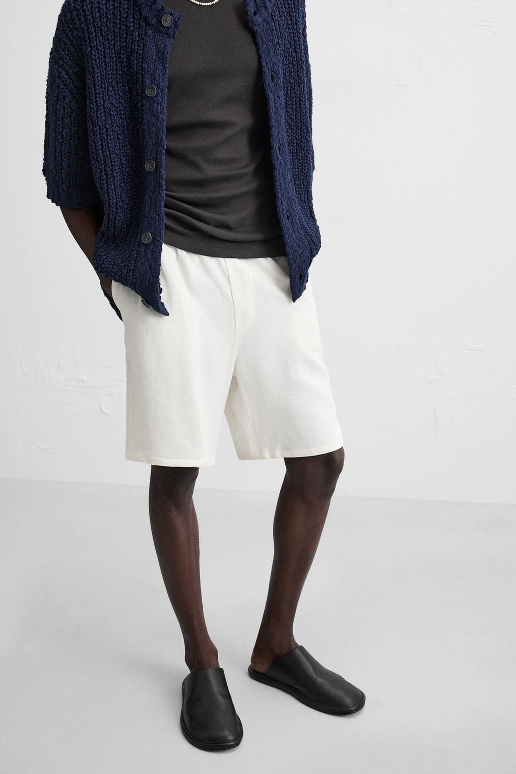 LINEN - VISCOSE BERMUDA SHORTS - Zara фото 36