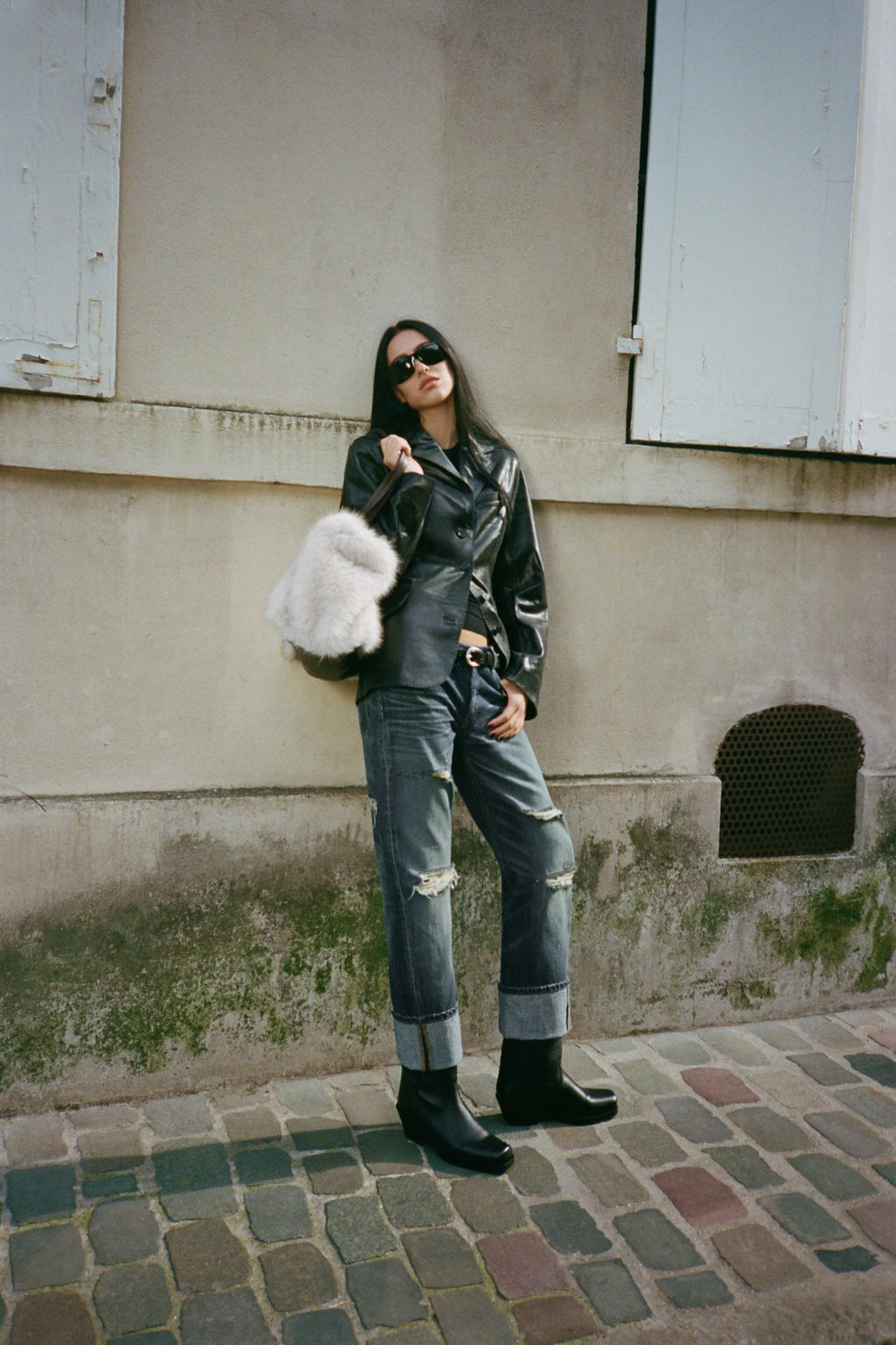 FITTED LEATHER BLAZER - Zara фото 2