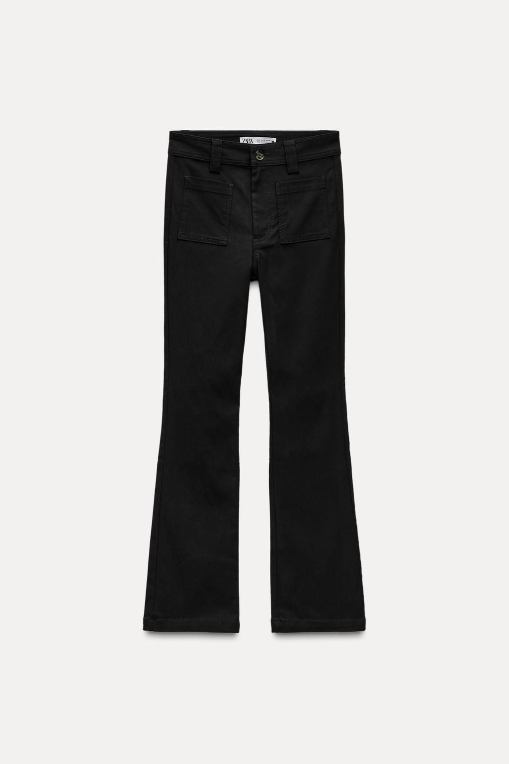 CROPPED STRETCH TROUSERS - Zara фото 4