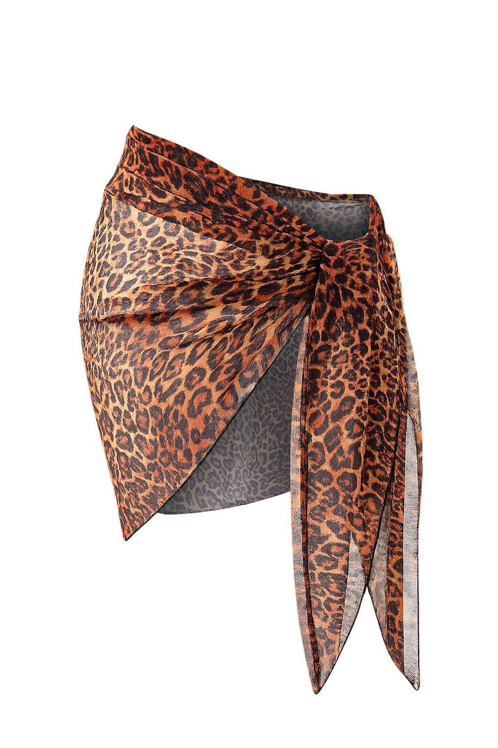 Leopar Desenli Ve Siyah 2li Baglamal? Transparan Orme Plaj Pareo TBESS25PR00002 - Trendyolmilla фото 18