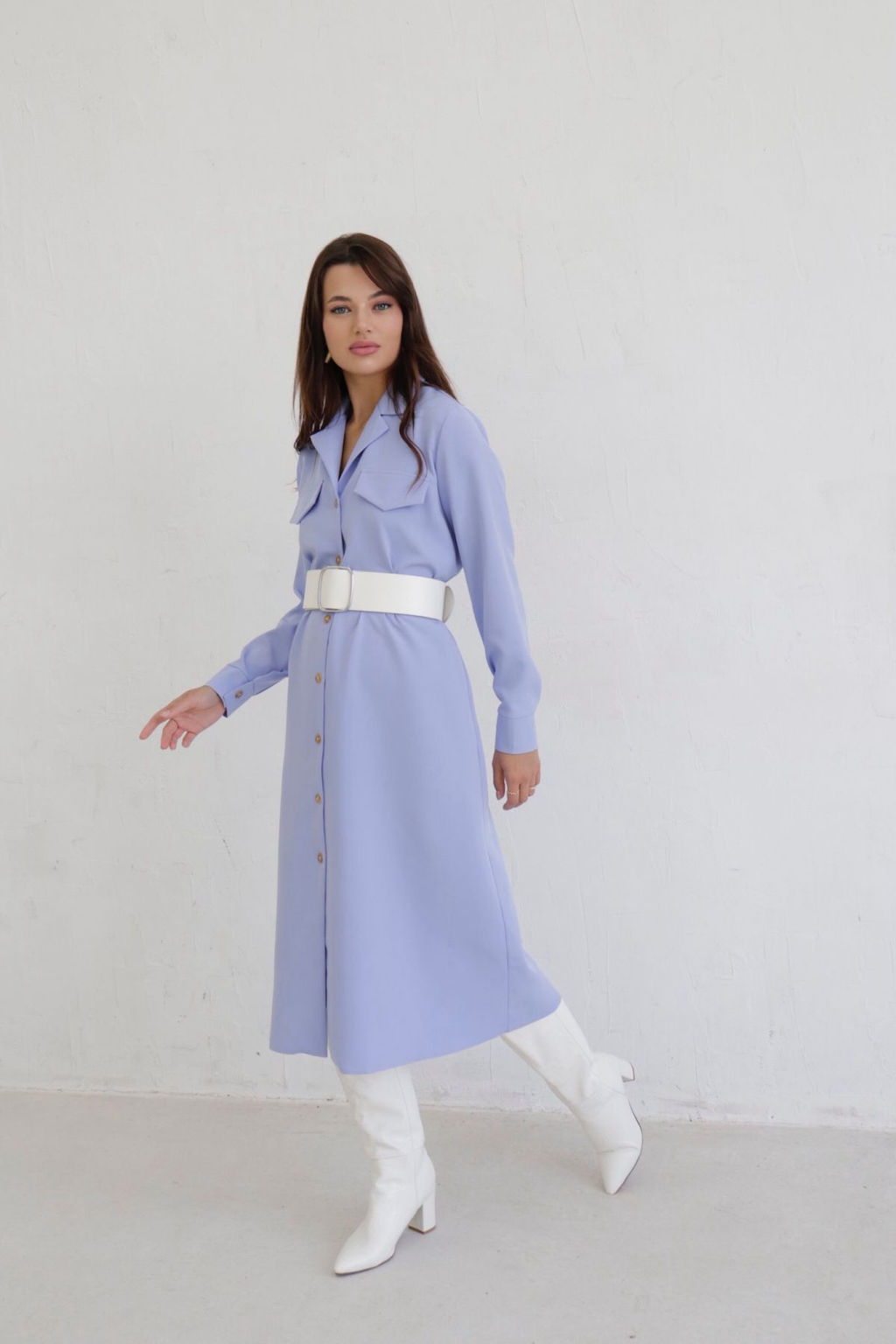 Платье-рубашка с английским воротником - Martichelli фото 83