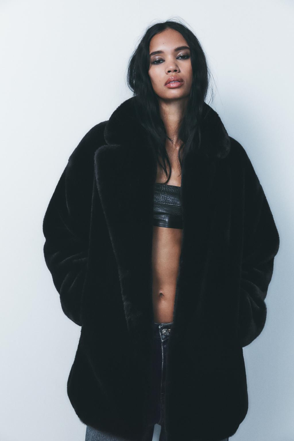 FAUX FUR COAT - Zara фото 2