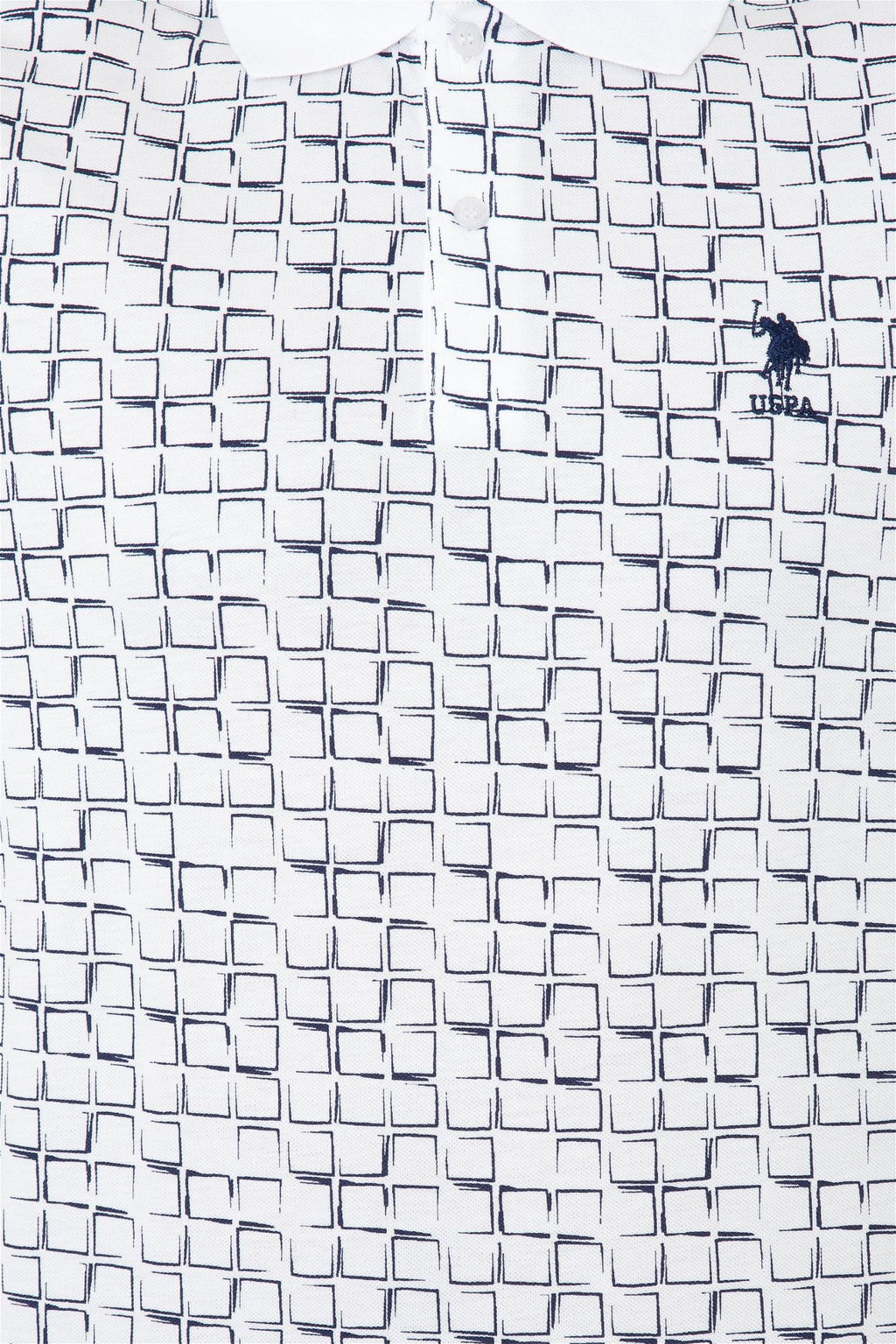 U. S. Polo Assn Мужская темно-синяя футболка с воротником-поло - U.s. polo assn фото 12