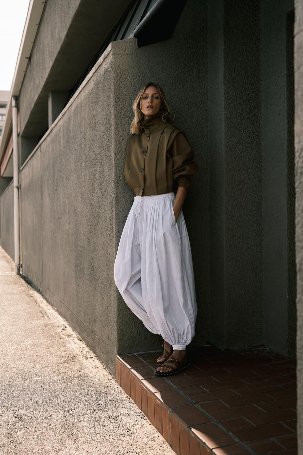 ZW COLLECTION STRIPED BALLOON TROUSERS - Zara фото 2