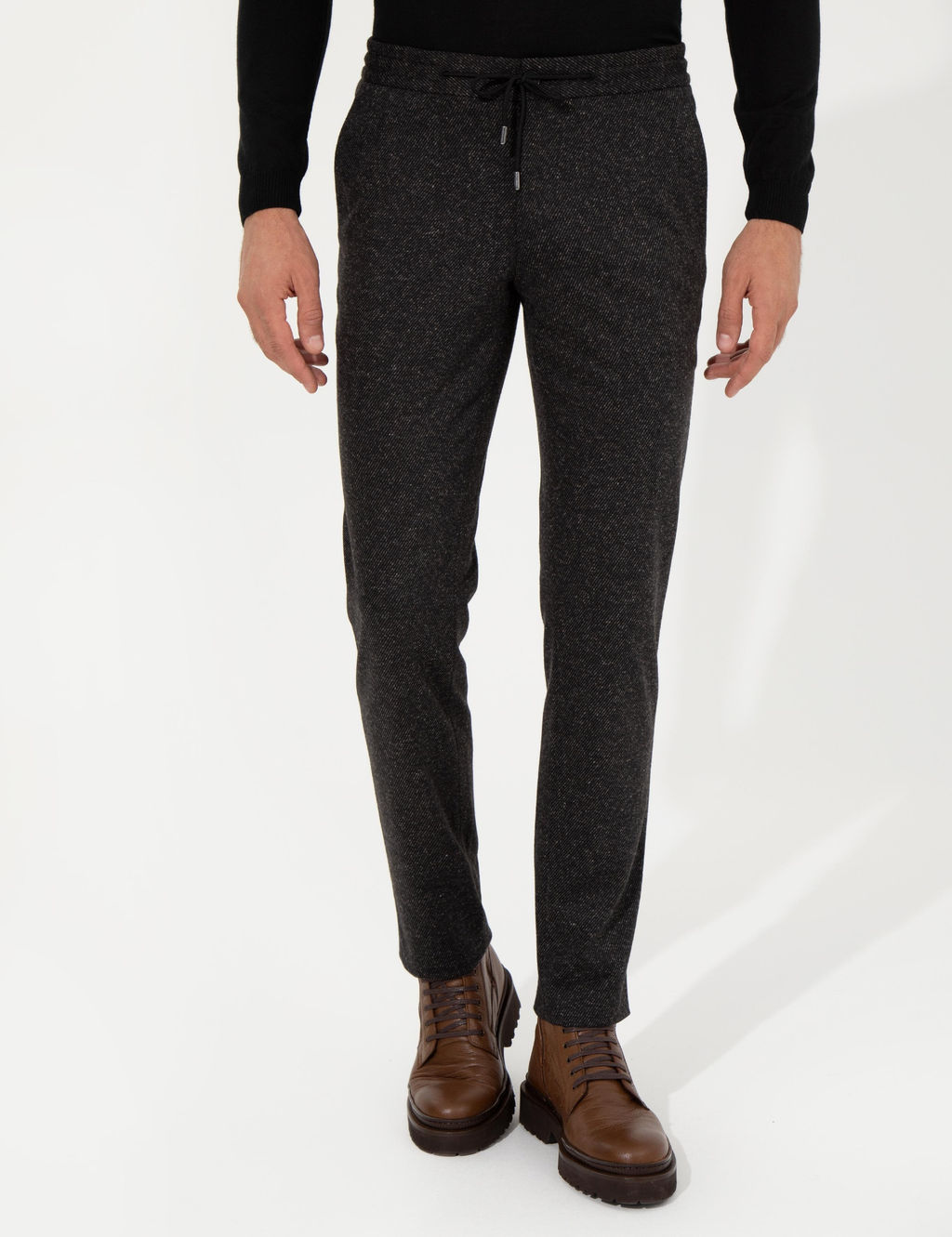 Черный экс. Брюки Slim Fit из ткани - Cacharel фото 2