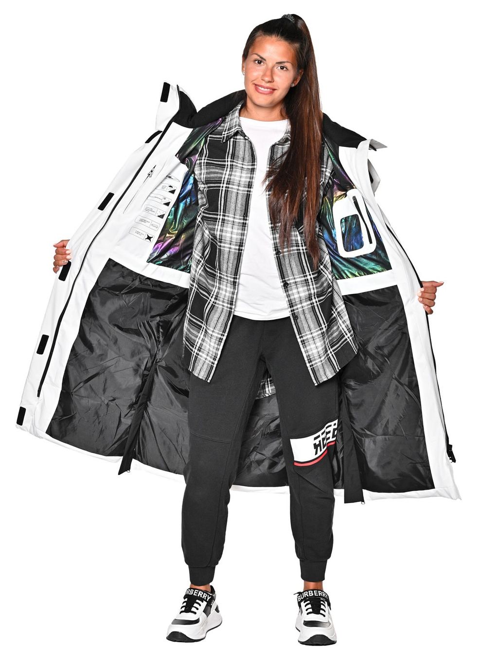 Пальто B-8910 Белый - Snow headquarter фото 9