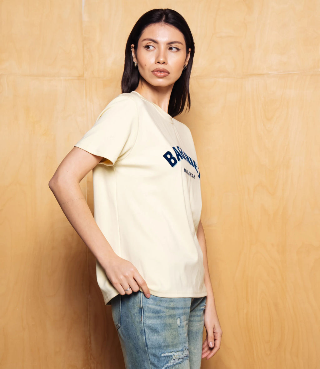 Футболка #КТ6025 (4), светло-жёлтый - Dommod фото 2