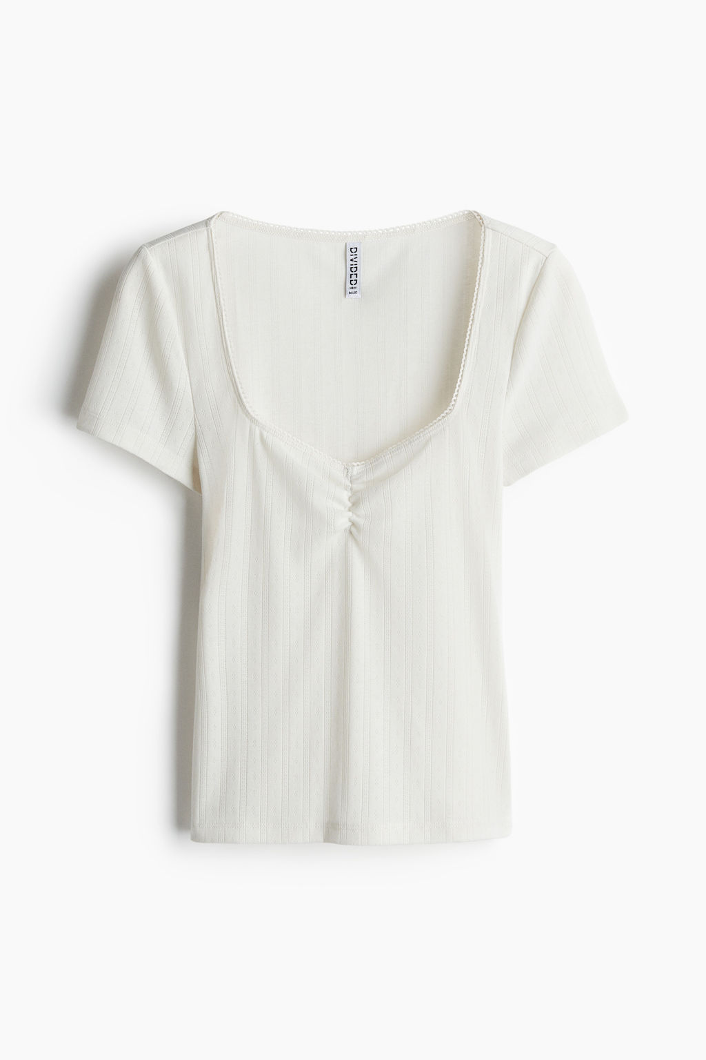 Camiseta con ribetes de picot - H&m фото 3