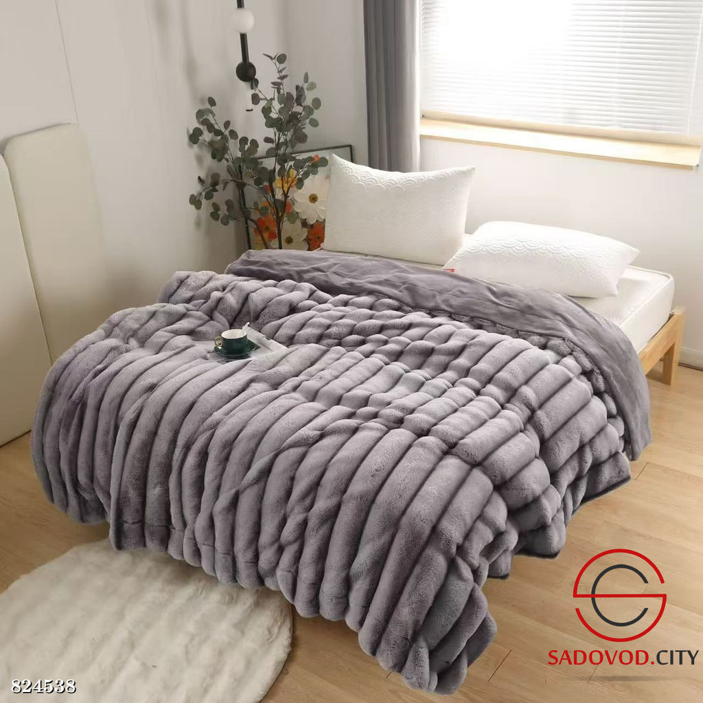 Плед шиншилла на кровать