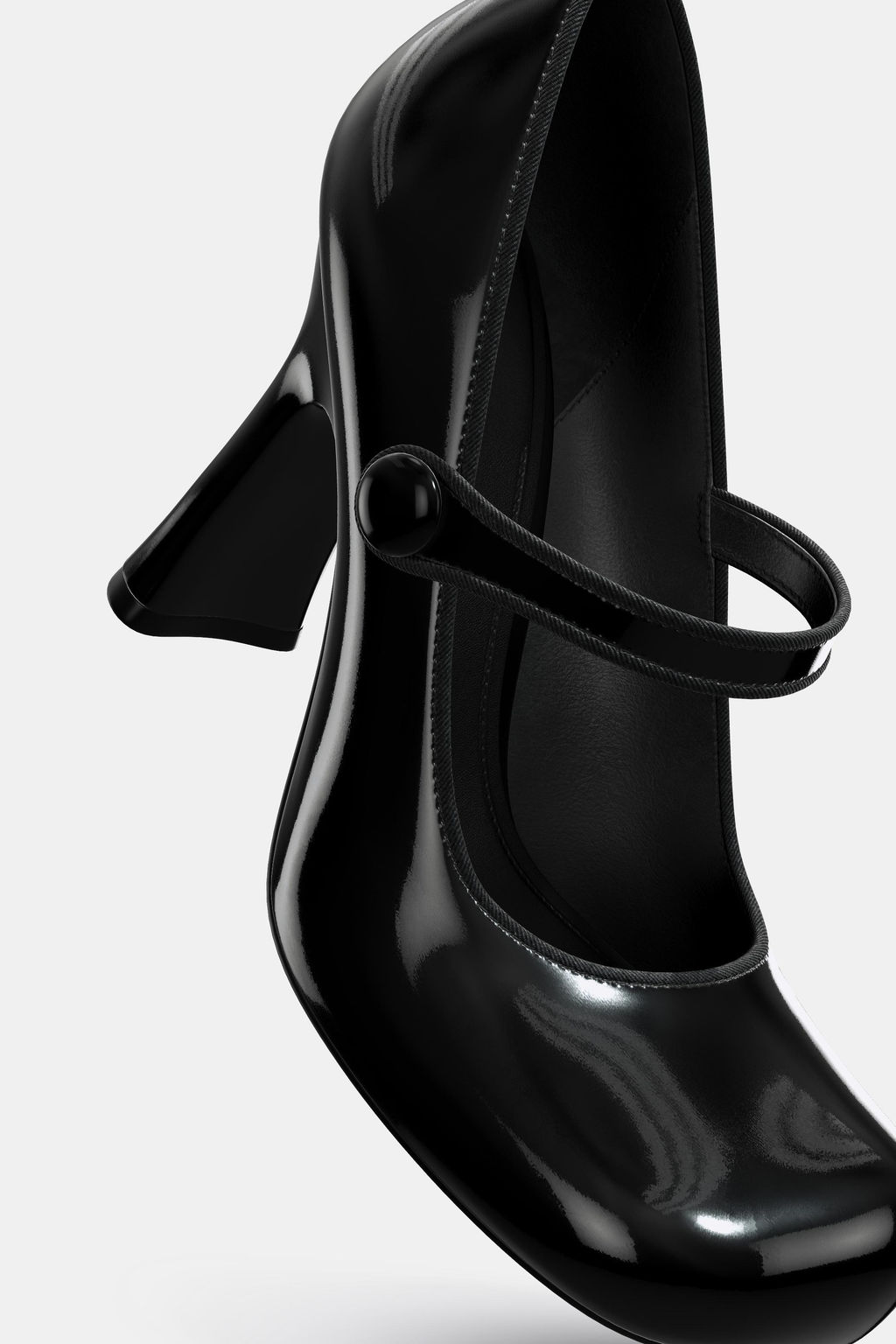 LEATHER HEELED SHOES WITH STRAP HARRY LAMBERT FOR ZARA x DISNEY