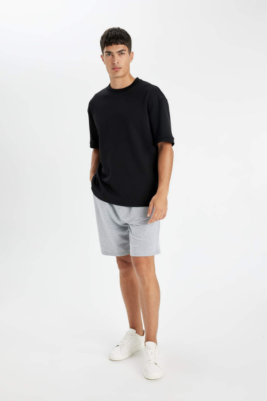 Regular Fit Basic Duz Bermuda Sort - Defacto фото 3