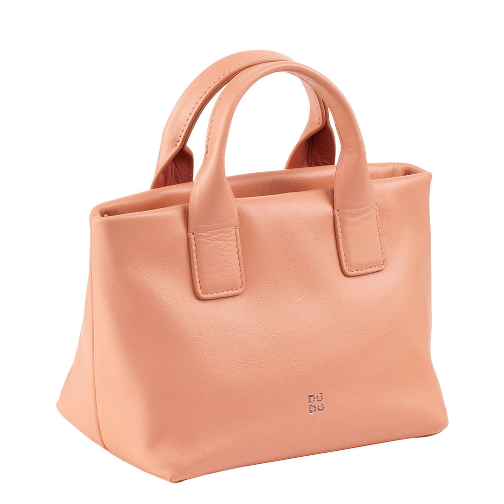 Итальянская миниатюрная женская сумочка DuDu Bags серии Ibiza | пудровый - Dudubags фото 2