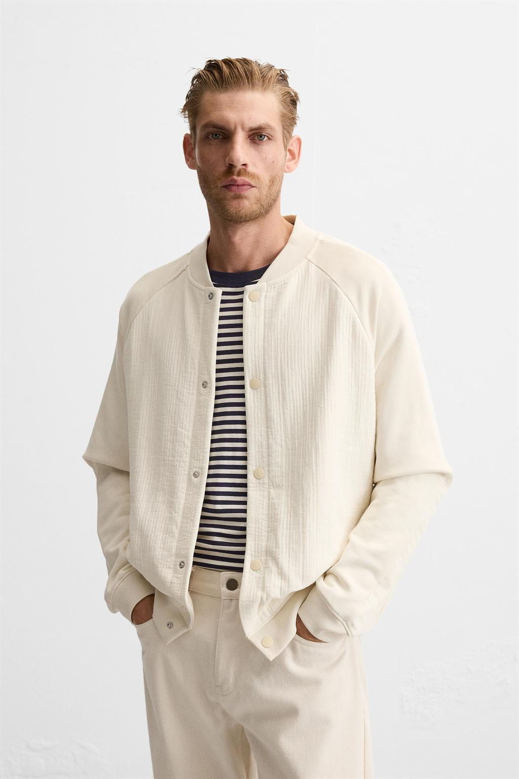 CONTRAST BOMBER JACKET - Zara фото 2
