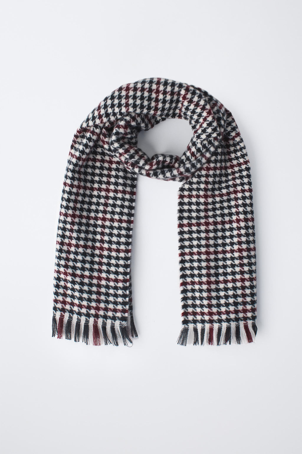 HOUNDSTOOTH SOFT-TOUCH SCARF - Zara фото 4