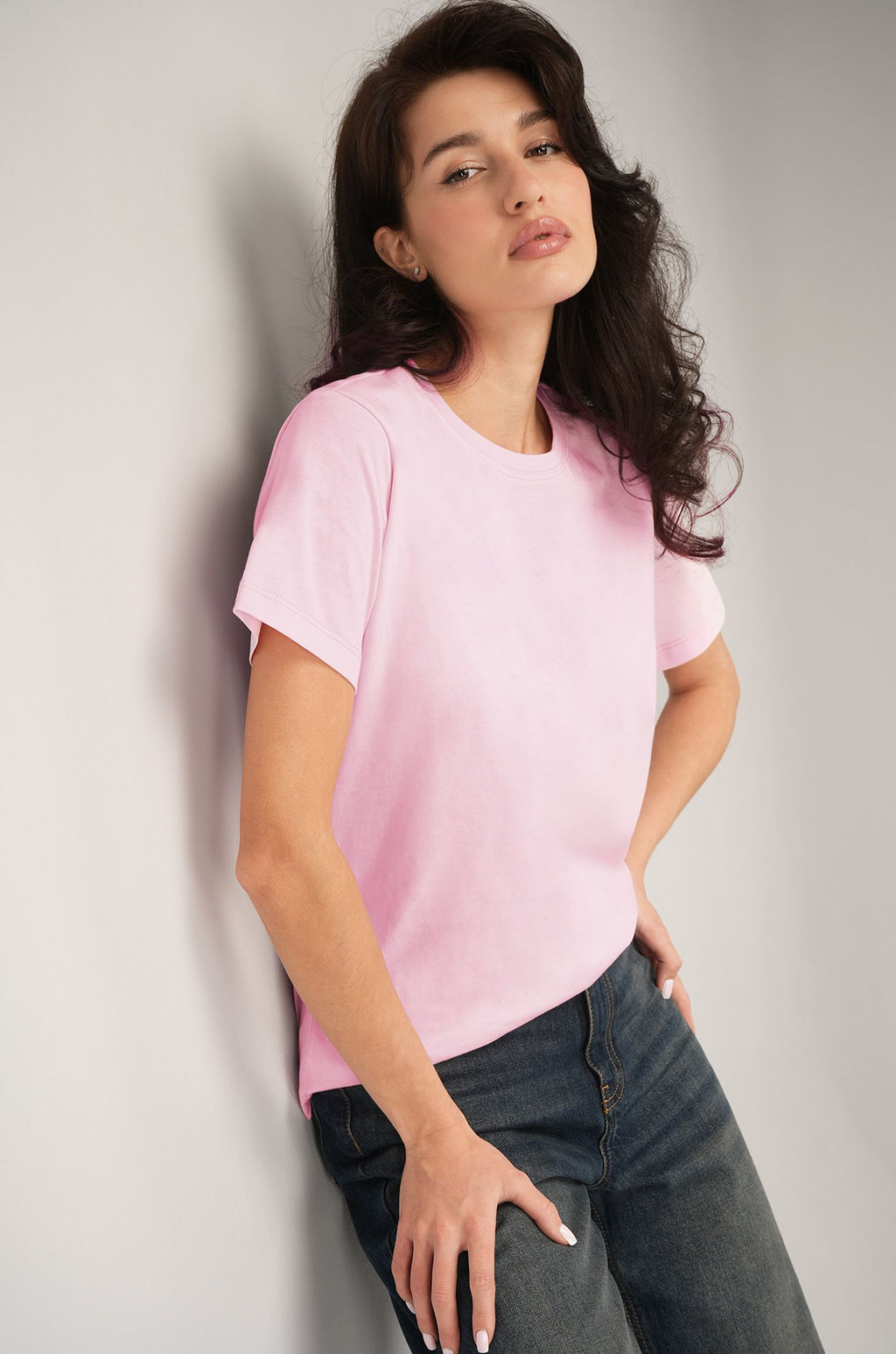 Женская базовая хлопковая футболка Happyfox