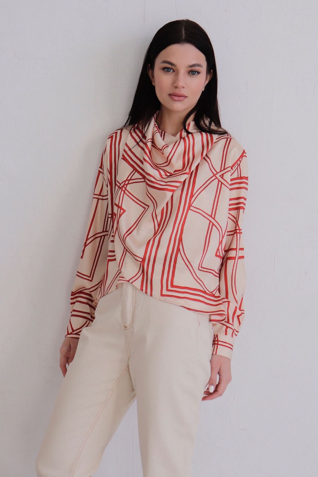 12012 Блуза с драпировкой - Martichelli фото 13