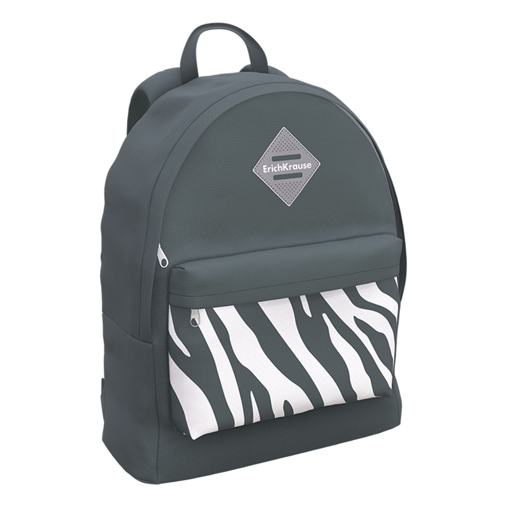 Цена за 1 шт. Рюкзак ErichKrause EasyLine® 17L Light Grey Zebra