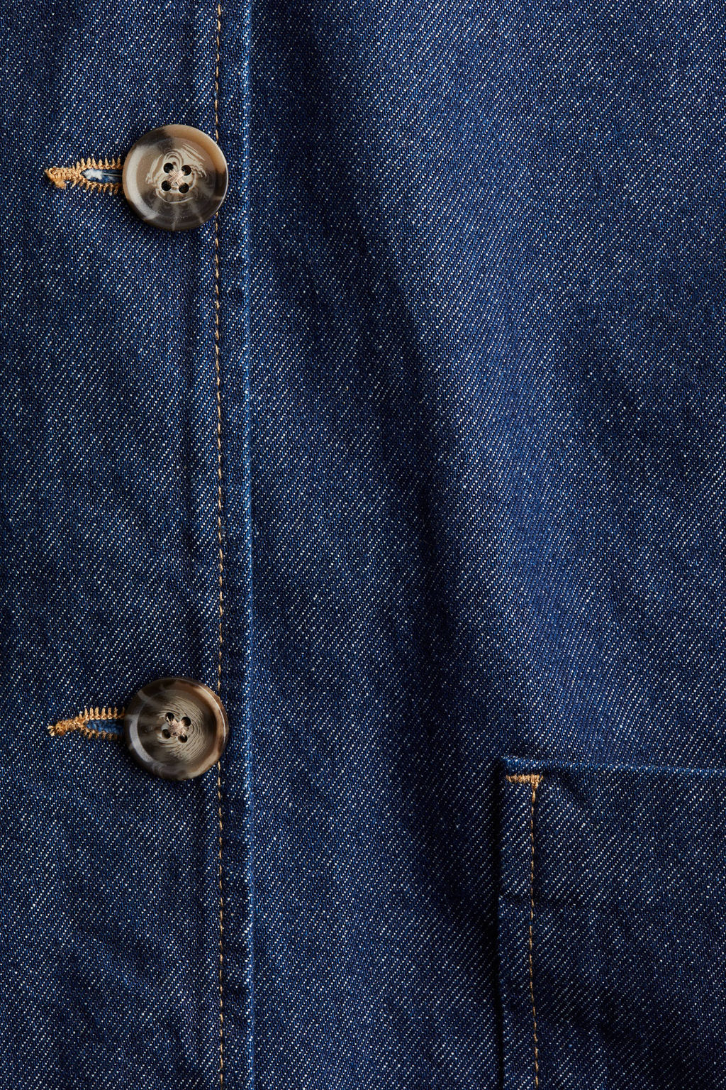 Chaqueta de sarga con cuello camisero - H&m фото 7