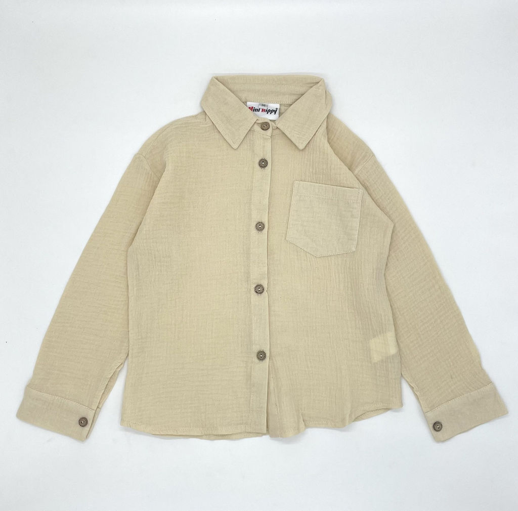 Детская рубашка из муслина GASTON, Белый - Caimano фото 9