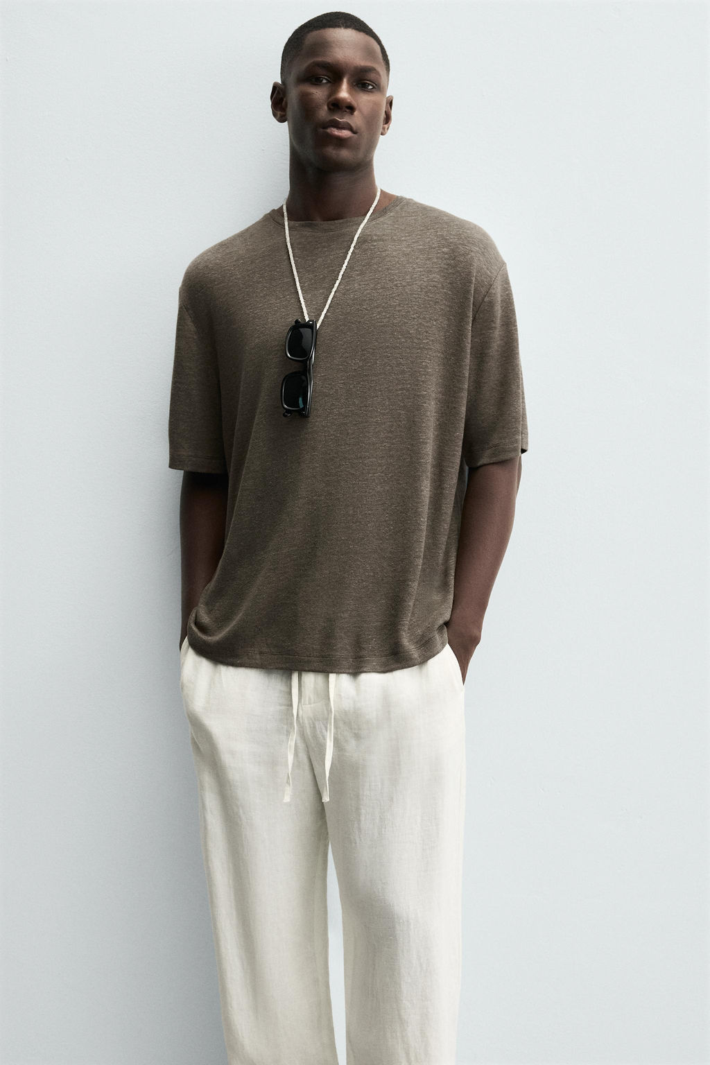 HEMP - VISCOSE T-SHIRT - Zara фото 5