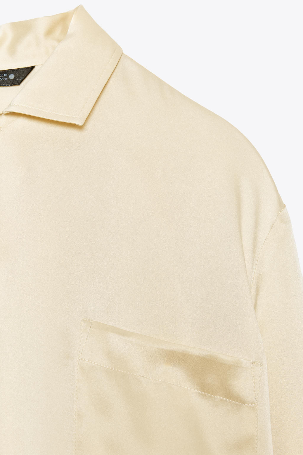 ZW COLLECTION 100% SILK SHIRT WITH POCKET - Zara фото 10