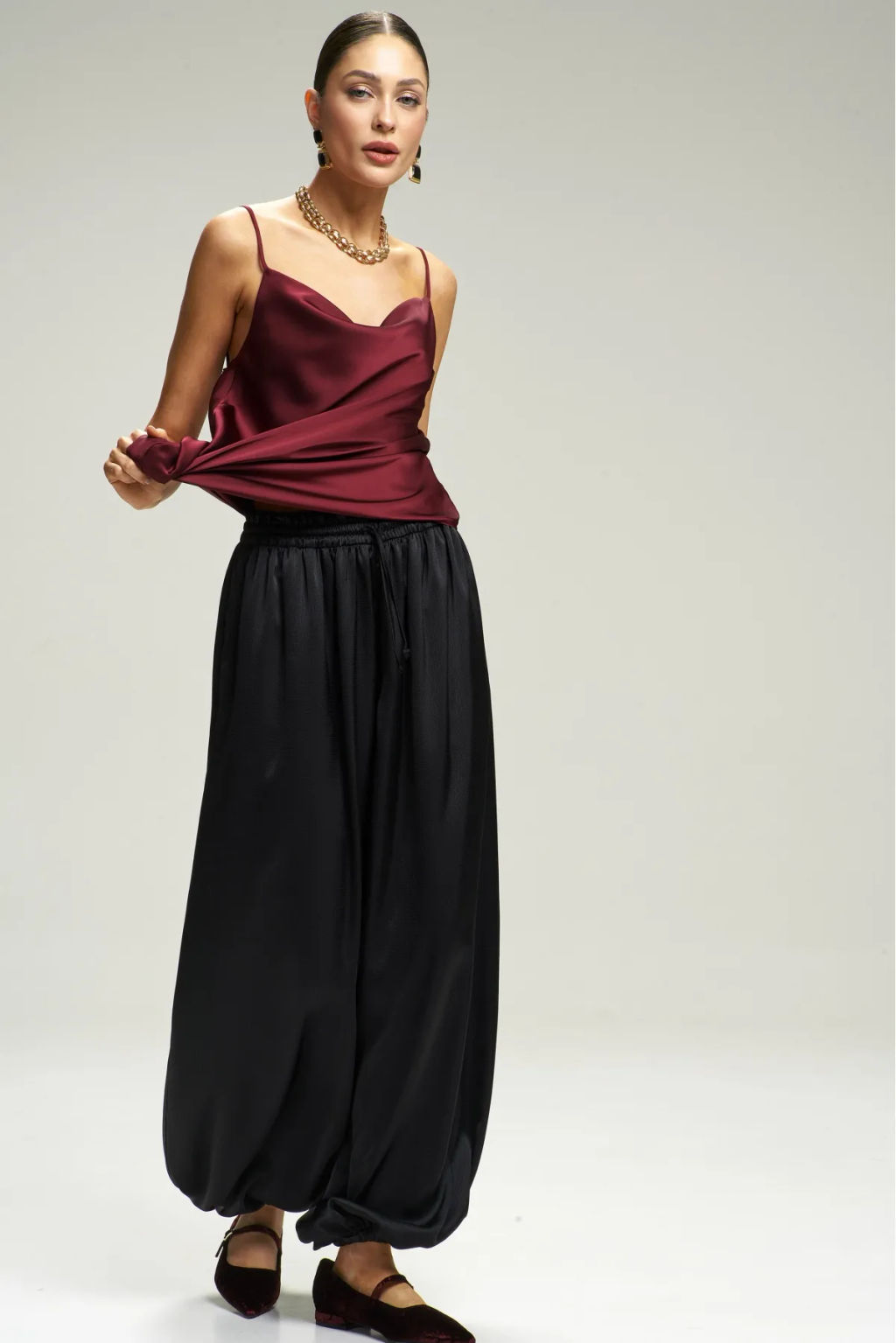 Брюки-алладины Black