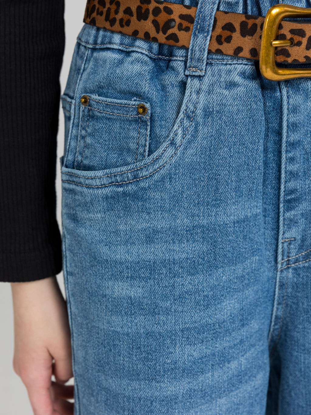 Джинсы-трубы для девочек - СИНЯЯ МОДА фото 8