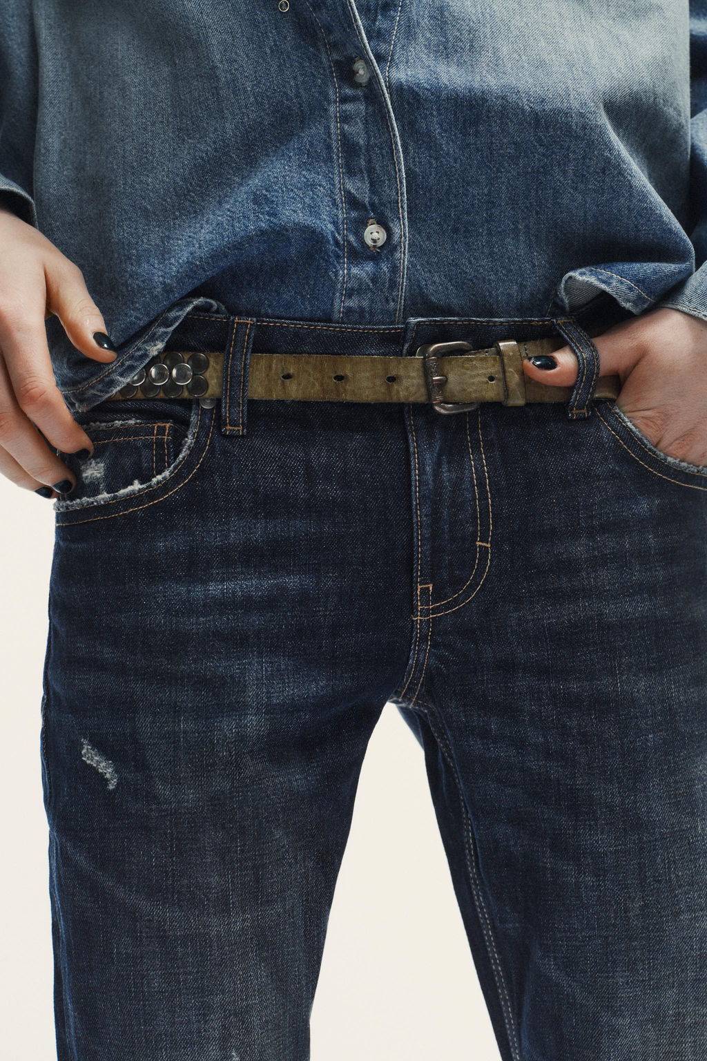 TRF LOW-RISE STRAIGHT JEANS - Zara фото 9