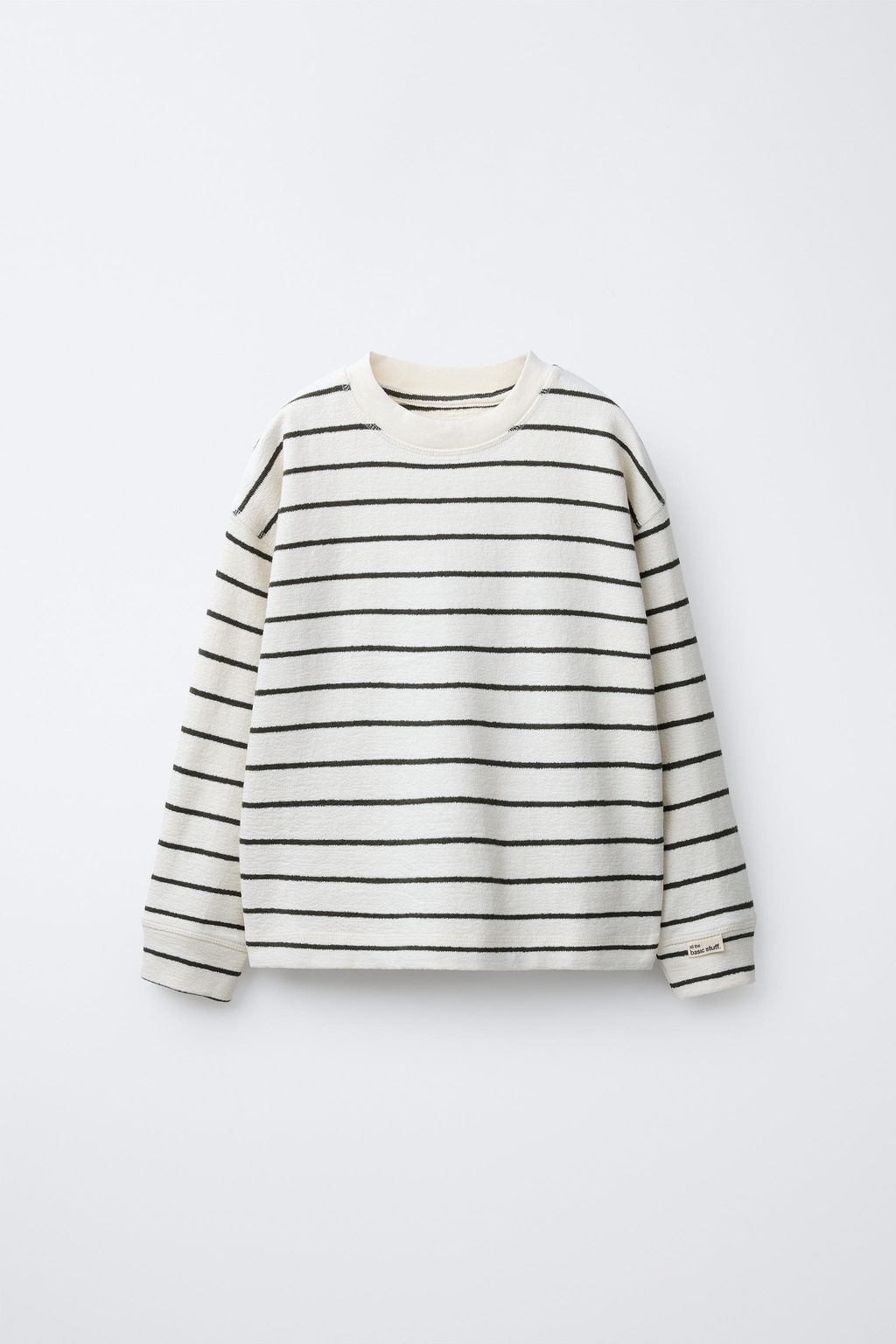 STRIPED T-SHIRT WITH LABEL
