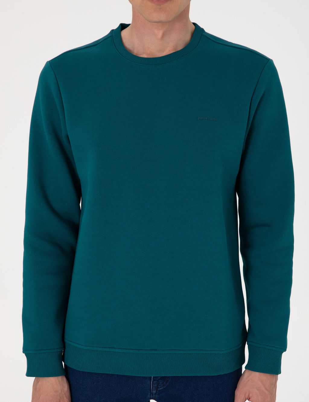 Z_mr_t 3 _plik Regular Fit __i Polarl_ Bisiklet Yaka Basic Sweatshirt