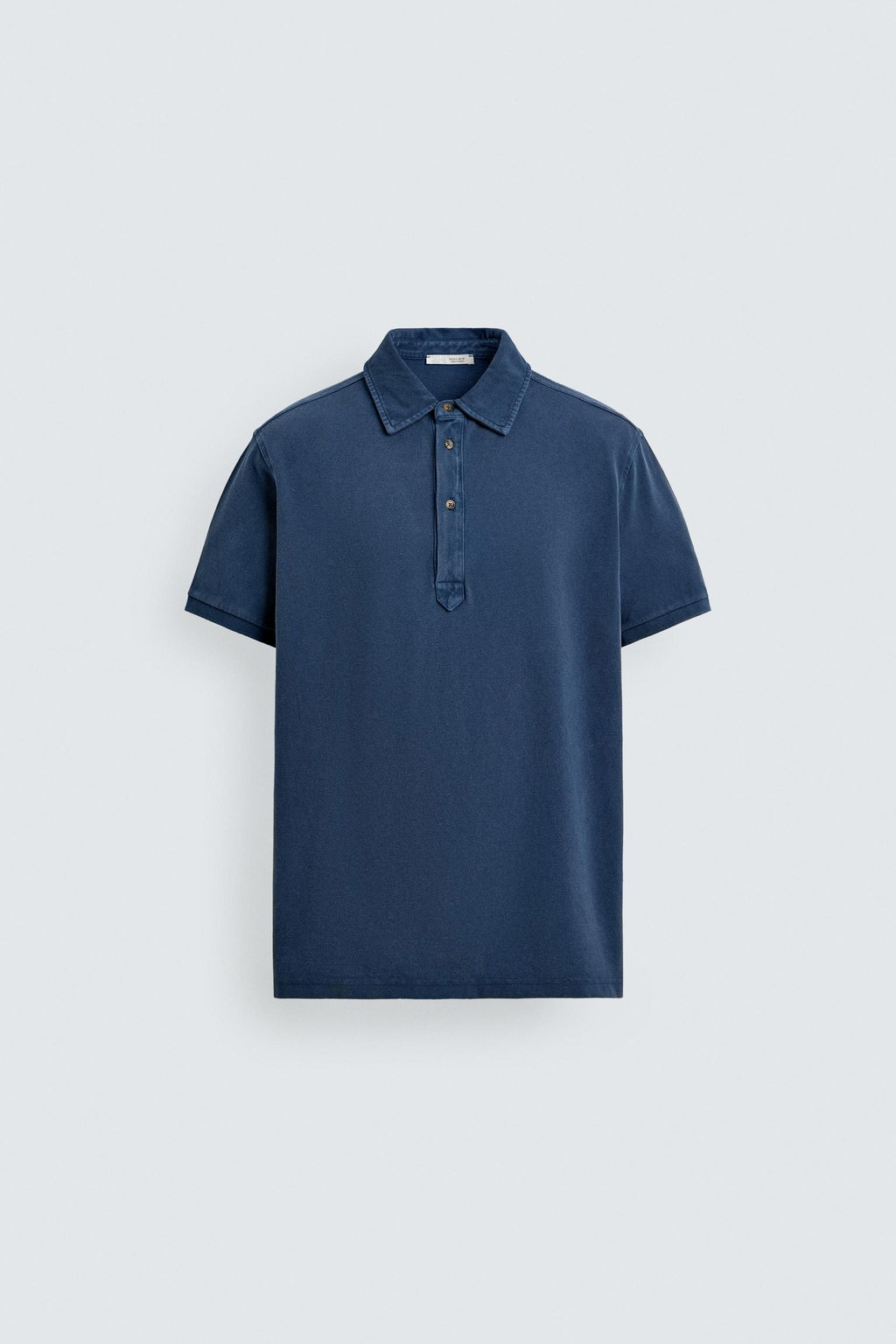 POLO PIQU? REGULAR FIT LAVADO / Azul - Zara фото 7