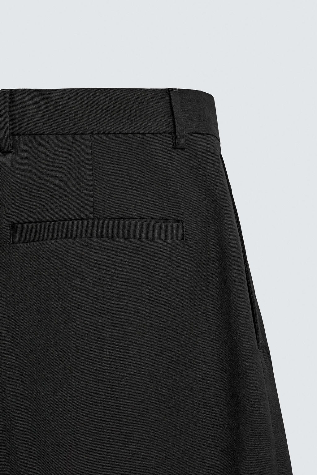 PANTAL?N CON LANA REGULAR FIT NON IRON / Negro - Zara фото 9