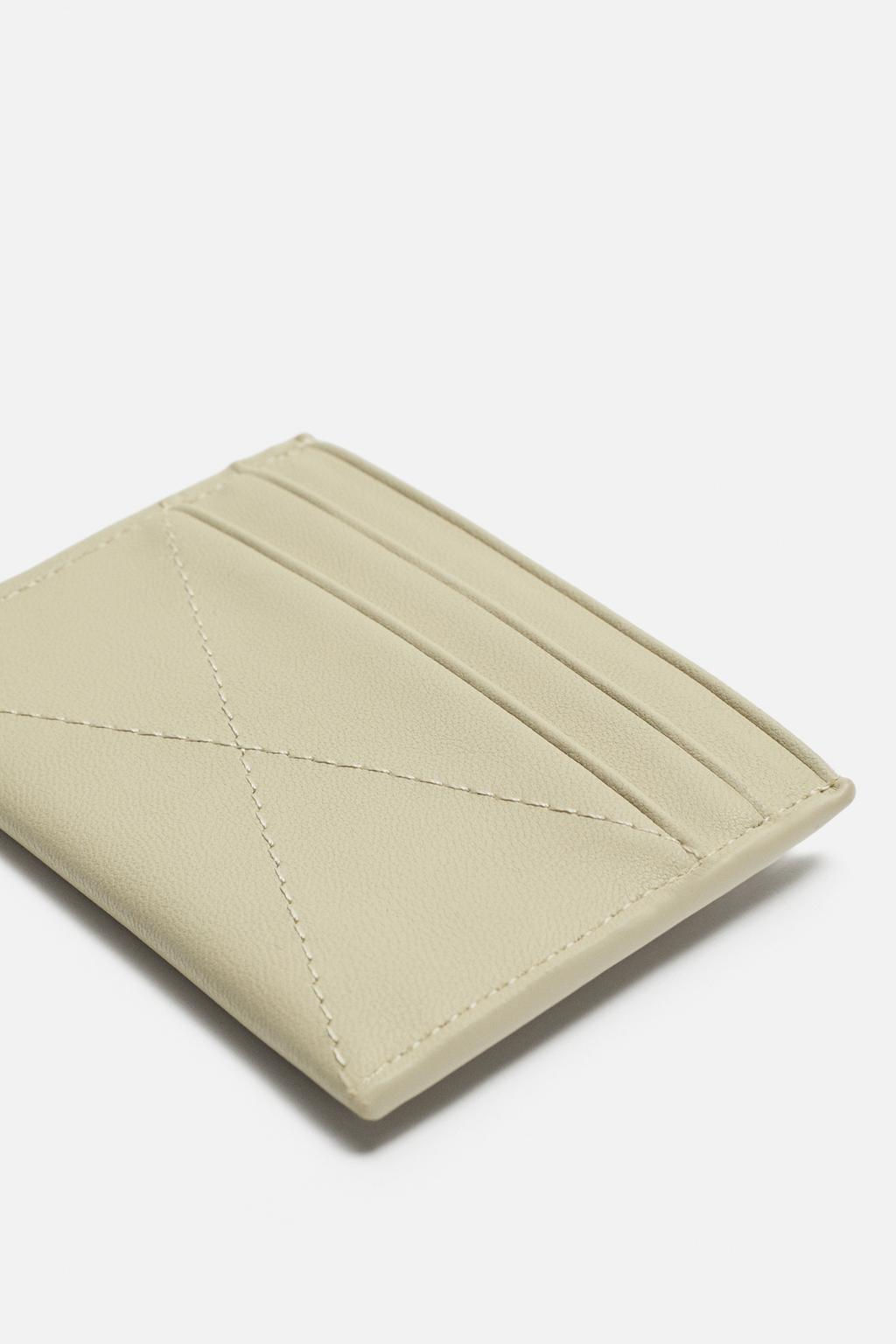 CARD HOLDER WITH TOPSTITCHING - Zara фото 3
