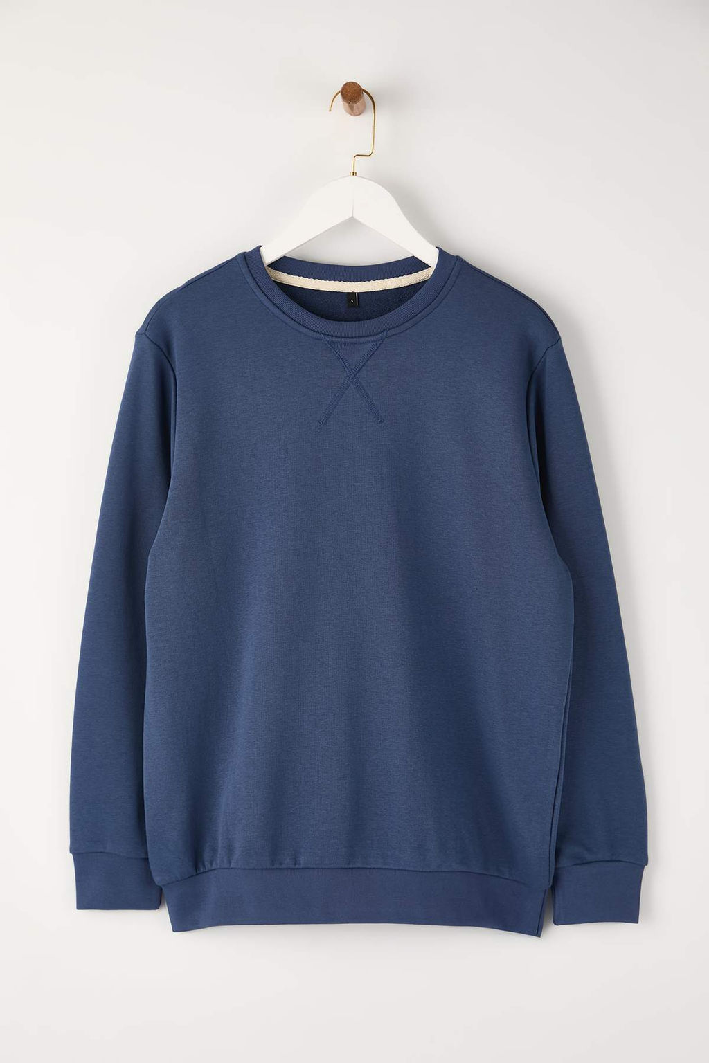 Indigo Rahat Kesim Basic Bisiklet Yaka Sweatshirt TMNAW26SW00060