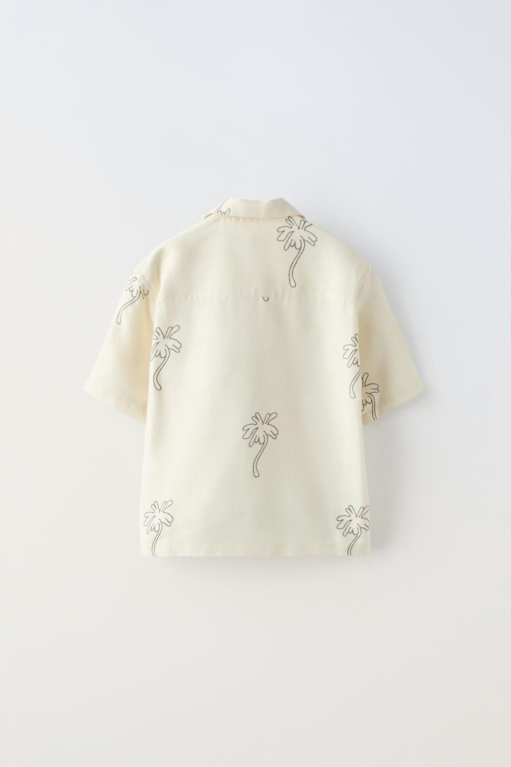 PALMIYE DESENLI RUSTIK GOMLEK - Zara фото 2