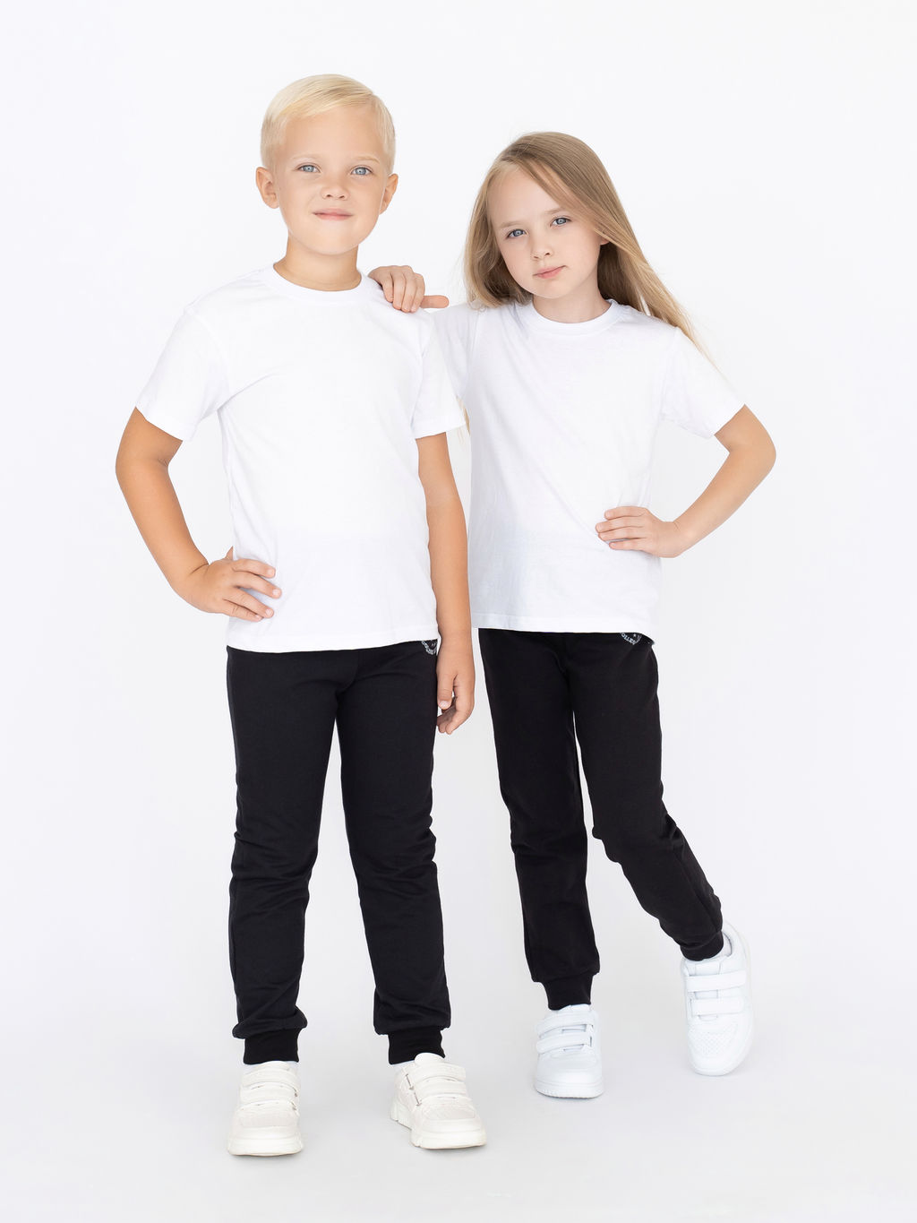 Брюки детские черные 446п (110, 60)