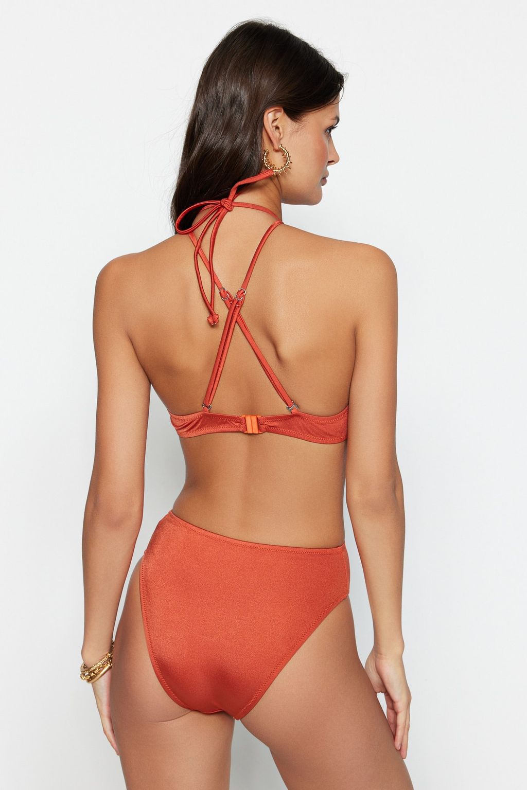 Tarc?n Halter Yaka Cut Out/Pencereli High Leg Mayo TBESS23MA00042