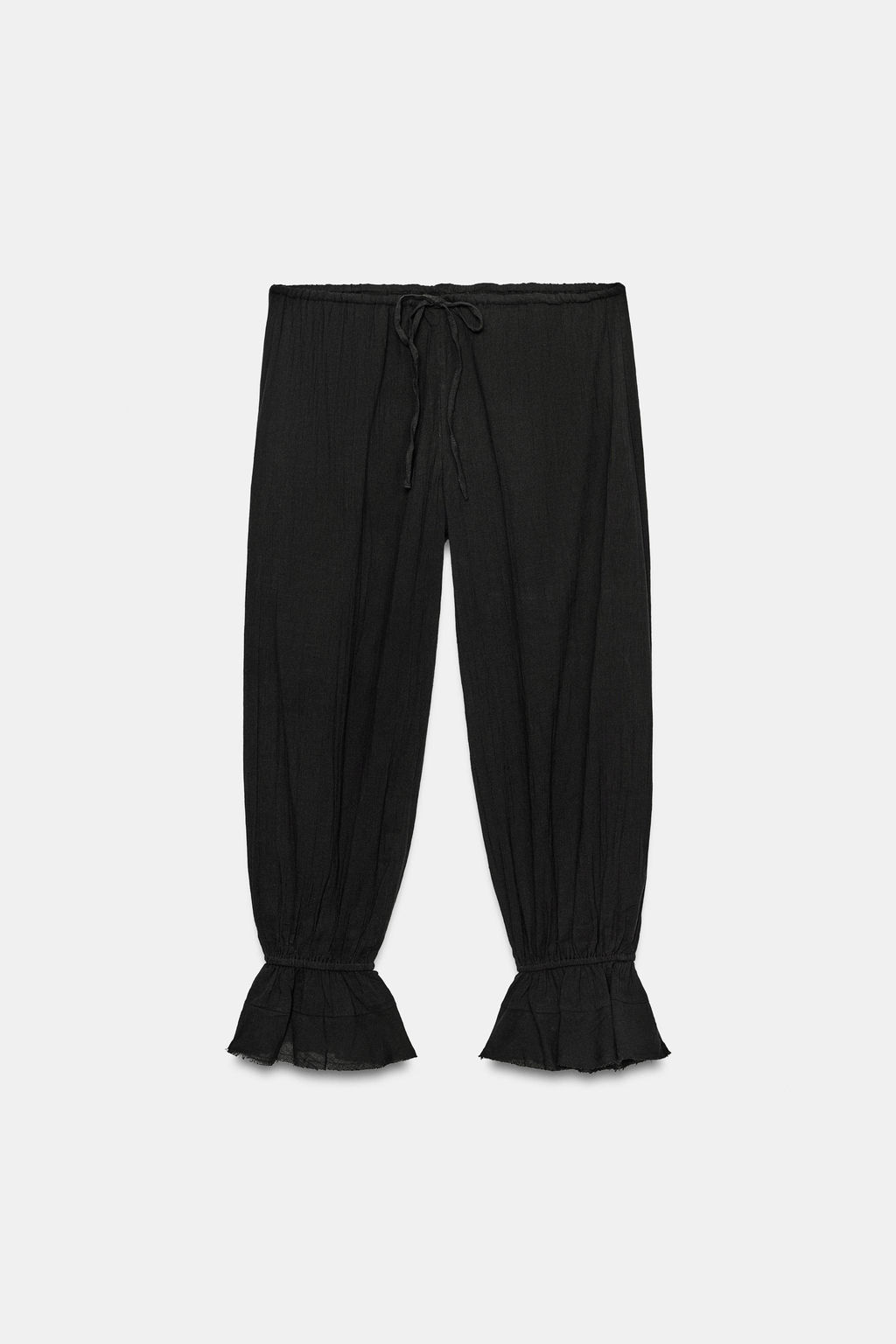 PANTAL?N BOMBACHO R?STICO / Negro - Zara фото 5