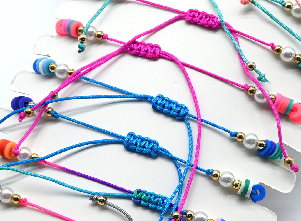 Яркий набор браслетов с ракушкой Каури, 12 шт